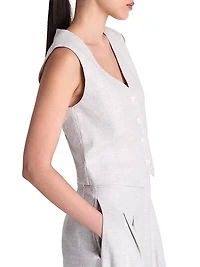 Kikis Button-Front Vest