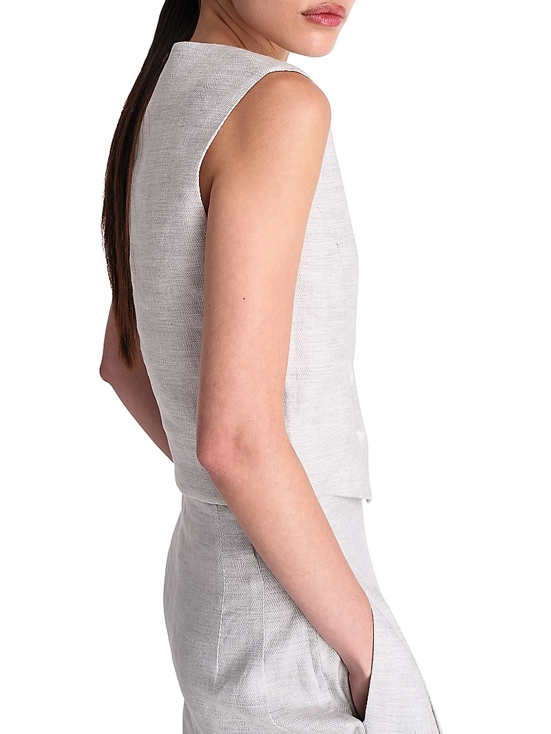 Kikis Button-Front Vest