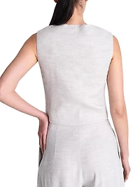 Kikis Button-Front Vest