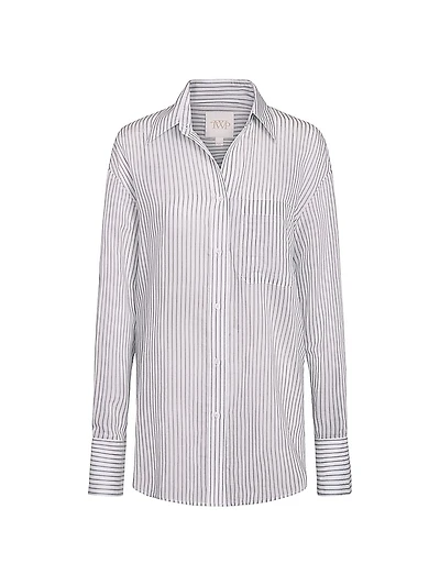 Big Joe Stripe Cotton-Silk Shirt