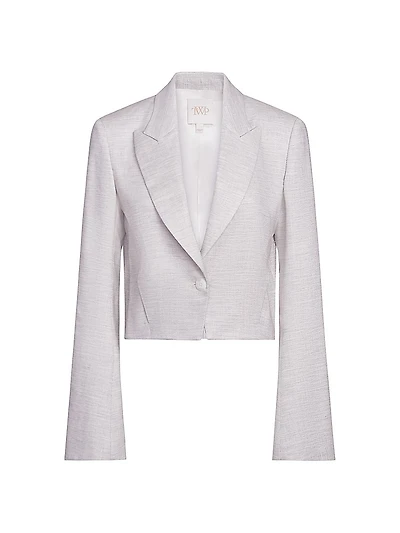 Pleat Placket Blazer