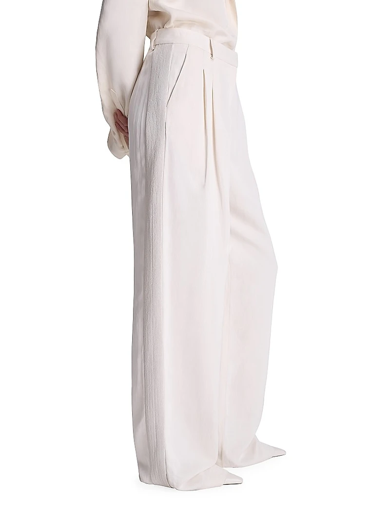Sulli Pleated Wide-Leg Trousers