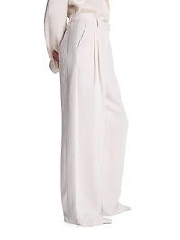 Sulli Pleated Wide-Leg Trousers