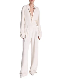 Sulli Pleated Wide-Leg Trousers