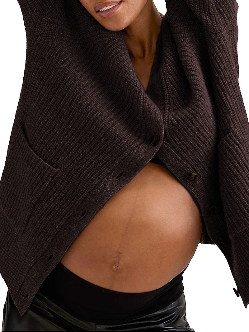 The Maternity Cashmere Marlow Cardigan