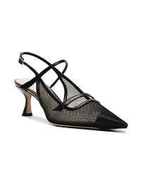 Tita 60MM Mesh & Leather Pumps