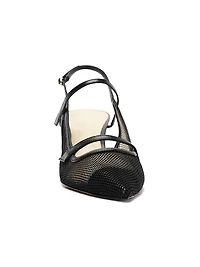Tita 60MM Mesh & Leather Pumps
