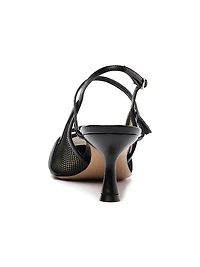 Tita 60MM Mesh & Leather Pumps