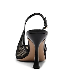 Olivia 85MM Mesh & Leather Pumps