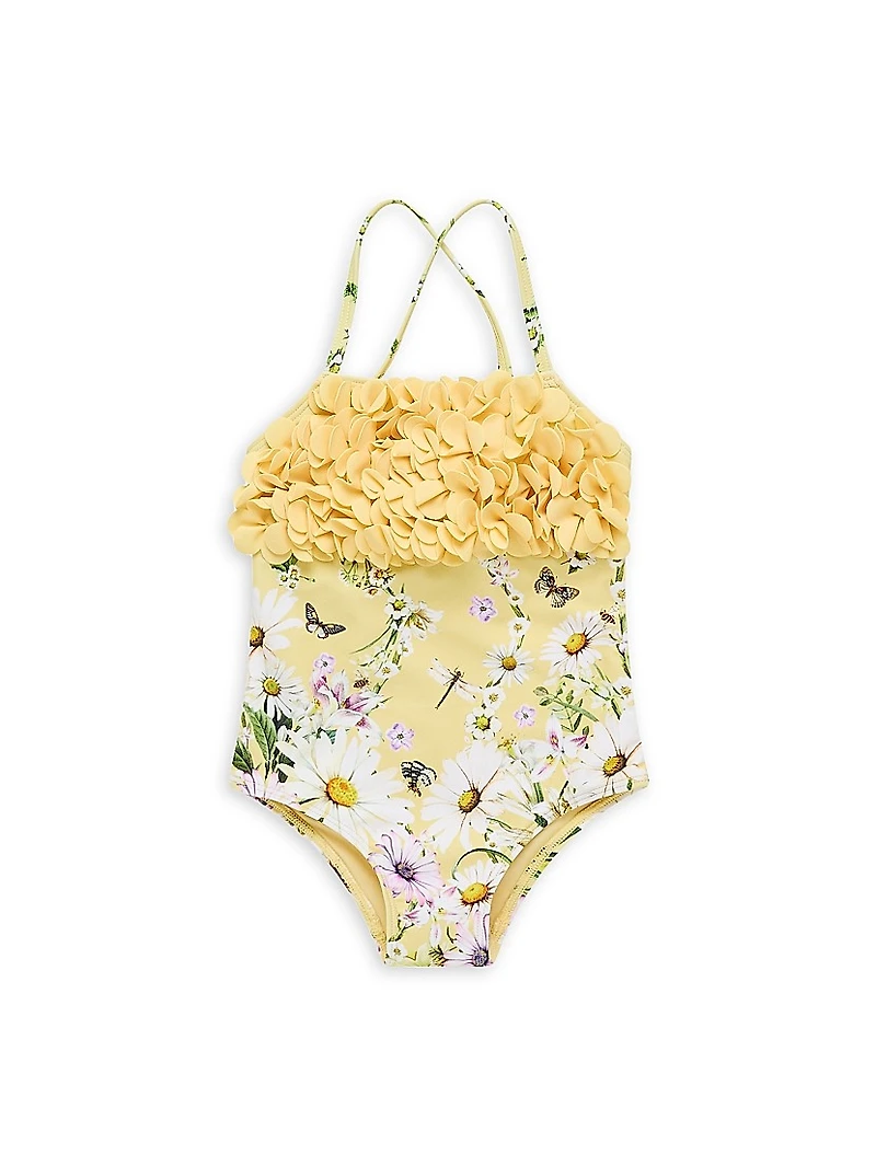 Baby Girl's, Little Girl's & Daisy Chains Rosette One-Piece Swimsuit