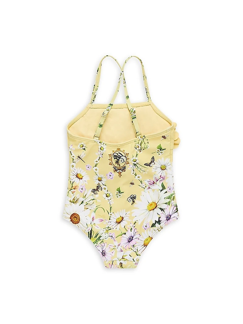 Baby Girl's, Little Girl's & Daisy Chains Rosette One-Piece Swimsuit