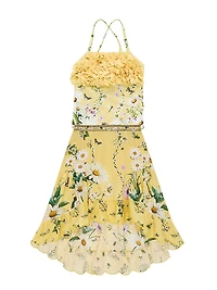 Baby Girl's, Little Girl's & Daisy Chains Rosette One-Piece Swimsuit