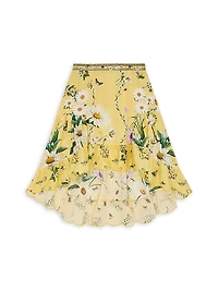 Little Girl's & Daisy Chains Hi-Low Skirt