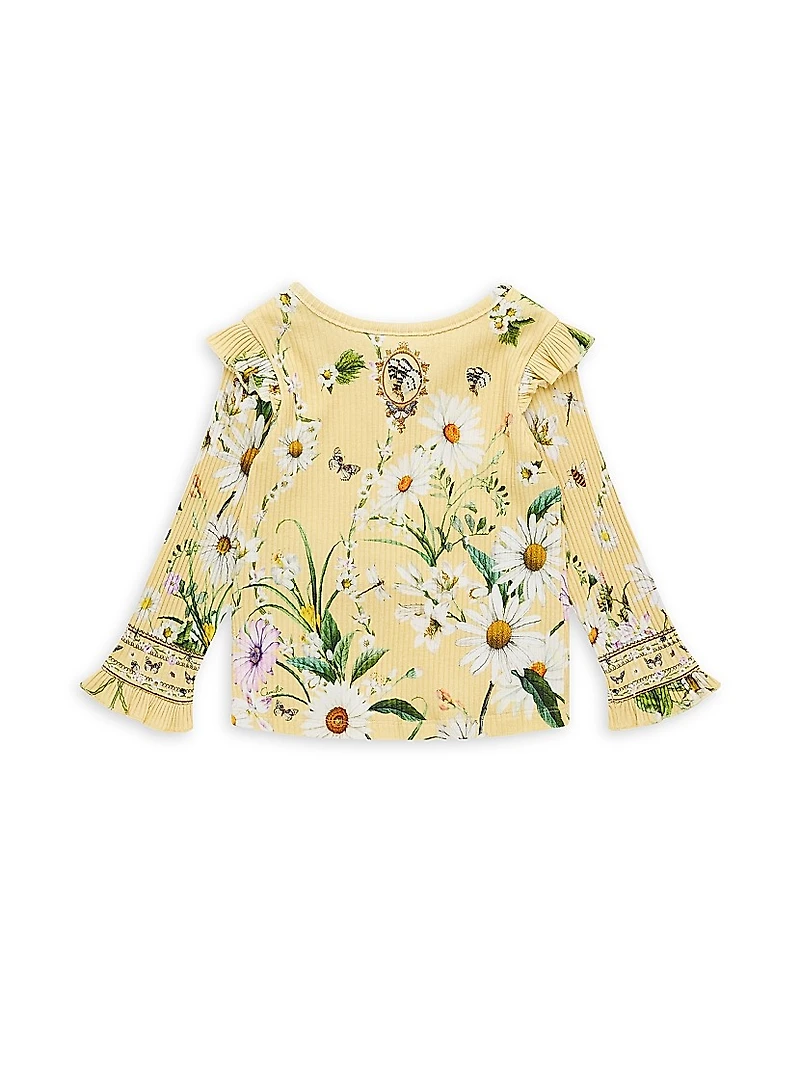 Baby Girl's Daisy Chains Henley Top