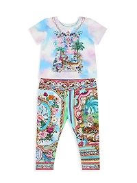 Baby Girl's Spirit Of Santa Maria Printed Leggings