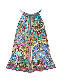 Little Girl's & Spirit Of Santa Maria Frill Hem Dress
