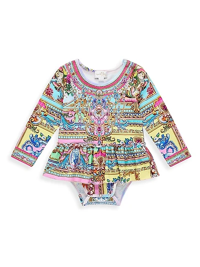 Baby Girl's Spirit Of Santa Maria Jersey Tutu Bodysuit