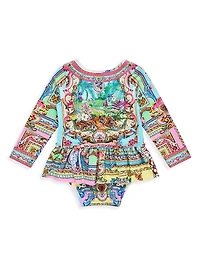 Baby Girl's Spirit Of Santa Maria Jersey Tutu Bodysuit