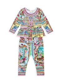 Baby Girl's Spirit Of Santa Maria Jersey Tutu Bodysuit