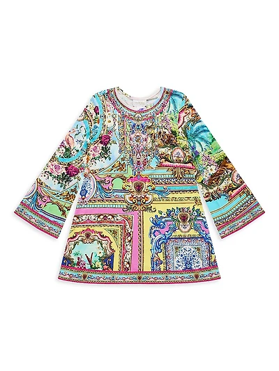Little Girl's & Spirit Of Santa Maria Jersey Dress