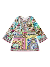 Little Girl's & Spirit Of Santa Maria Jersey Dress