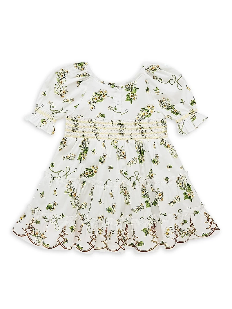 Baby Girl's Daisy Chains Tiered Puff Dress