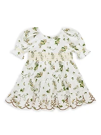 Baby Girl's Daisy Chains Tiered Puff Dress