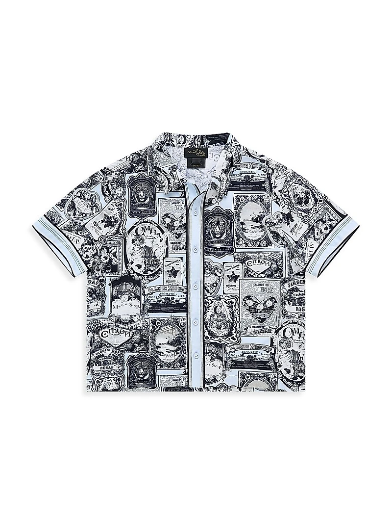 Little Boy's & Flower Showers Cabana Short-Sleeve Shirt