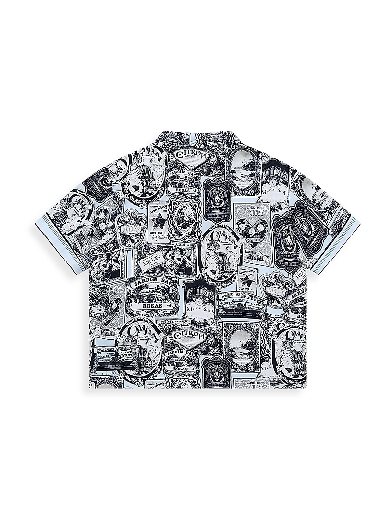 Little Boy's & Flower Showers Cabana Short-Sleeve Shirt