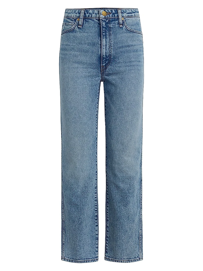 Brooks Nader x Hudson Breaux High-Rise Straight Ankle Jeans