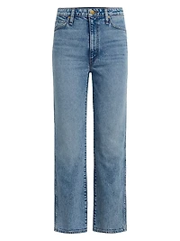 Brooks Nader x Hudson Breaux High-Rise Straight Ankle Jeans