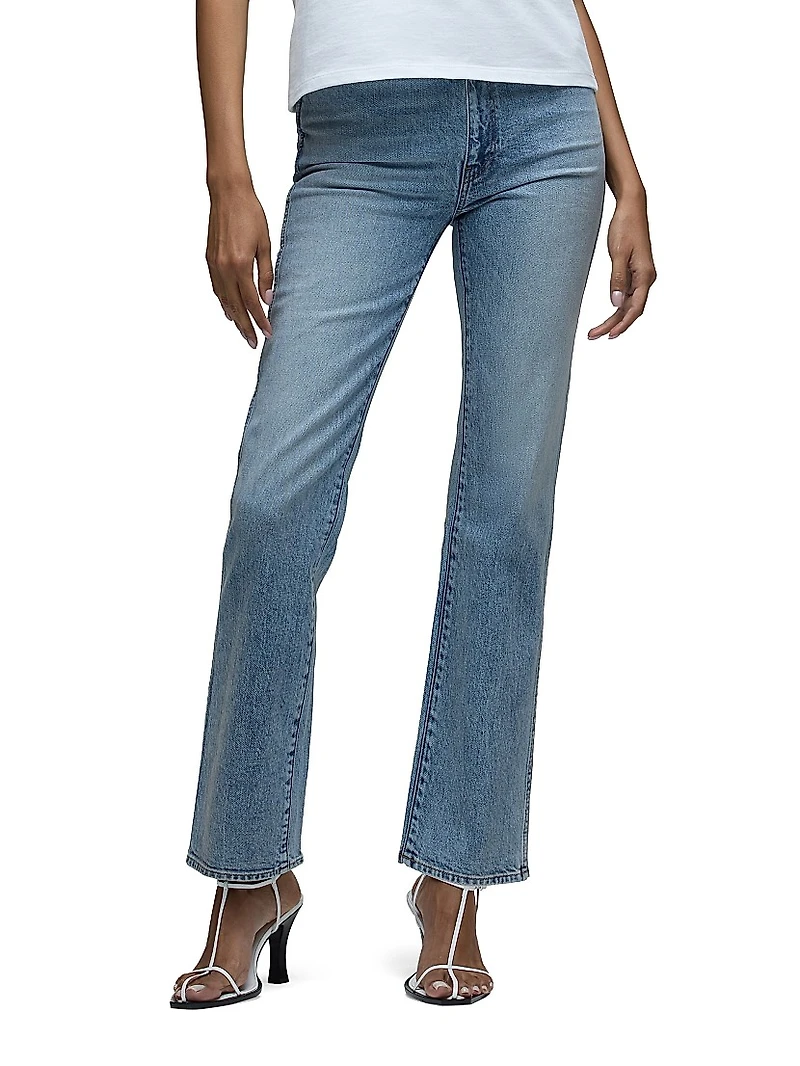 Brooks Nader x Hudson Breaux High-Rise Straight Ankle Jeans