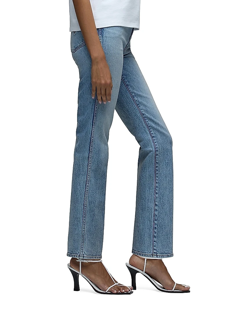Brooks Nader x Hudson Breaux High-Rise Straight Ankle Jeans