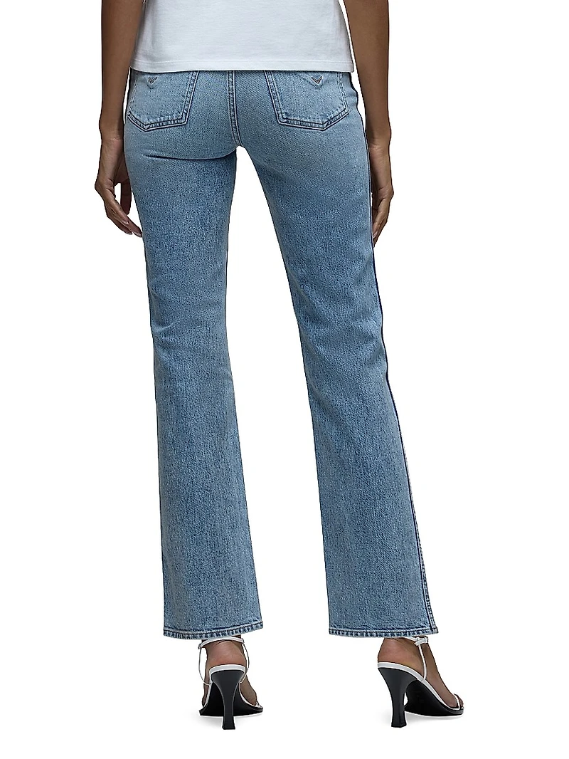 Brooks Nader x Hudson Breaux High-Rise Straight Ankle Jeans