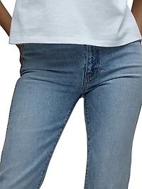 Brooks Nader x Hudson Breaux High-Rise Straight Ankle Jeans