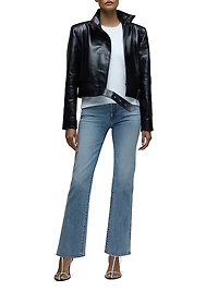 Brooks Nader x Hudson Breaux High-Rise Straight Ankle Jeans