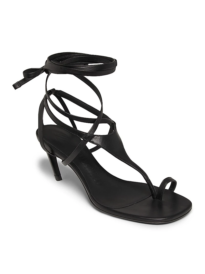 Nova 65MM Leather Sandals