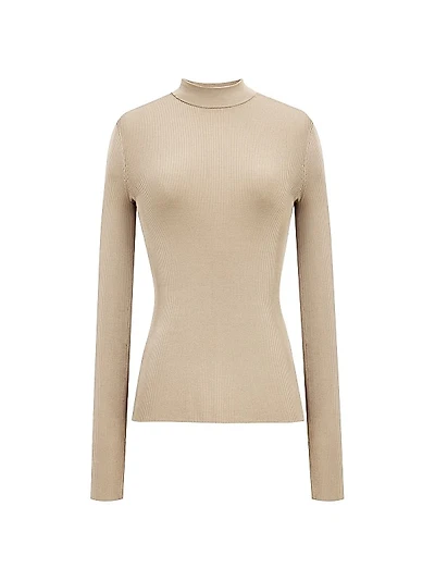 Top in Ribbed Silk