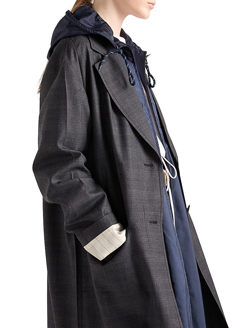 Single-Breasted Wool Coat