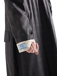 Single-Breasted Wool Coat