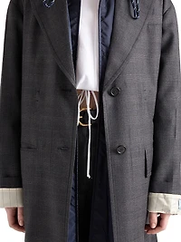 Single-Breasted Wool Coat