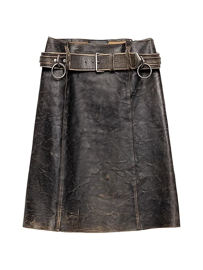Leather Miniskirt
