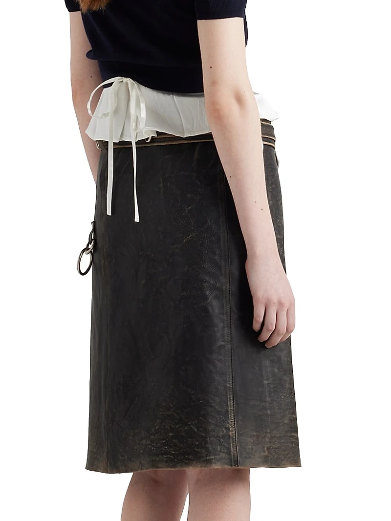 Leather Miniskirt