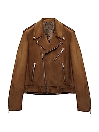 Suede Biker Jacket
