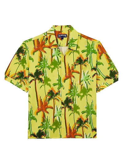 Palms Offset Cotton Shirt