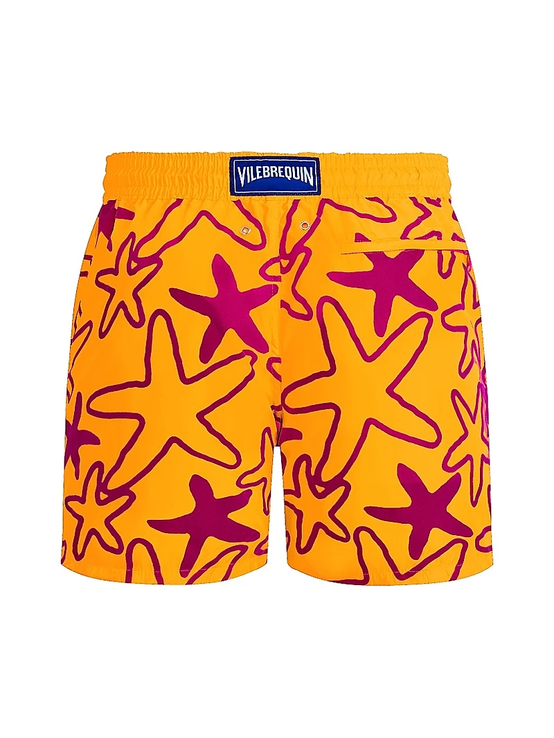 Starlettes Packable Flocked Swim Trunks