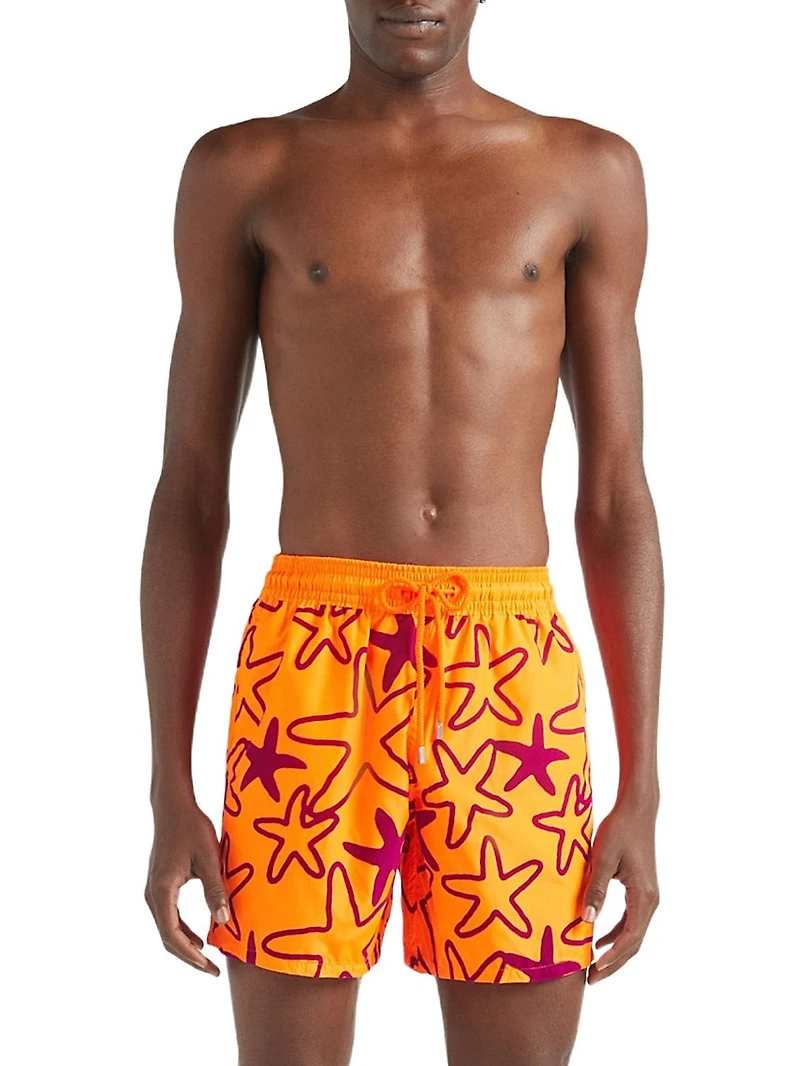 Starlettes Packable Flocked Swim Trunks