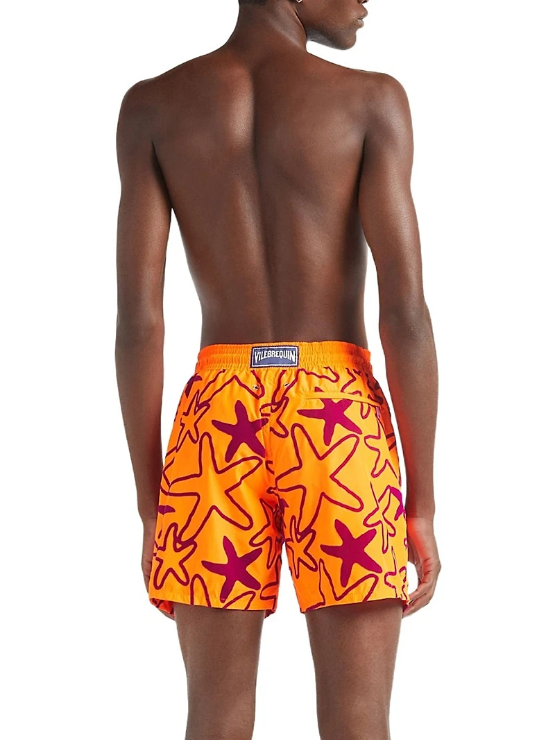 Starlettes Packable Flocked Swim Trunks