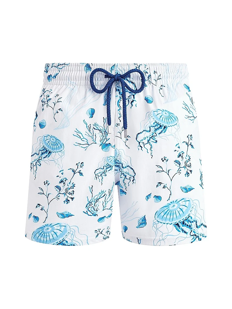 Medusa & Shells Stretch Swim Trunks