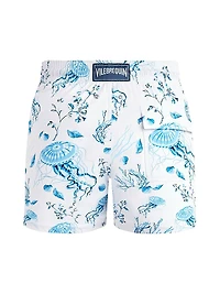 Medusa & Shells Stretch Swim Trunks